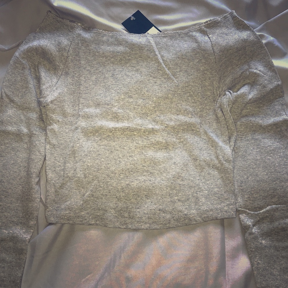 Off the shoulder crop top